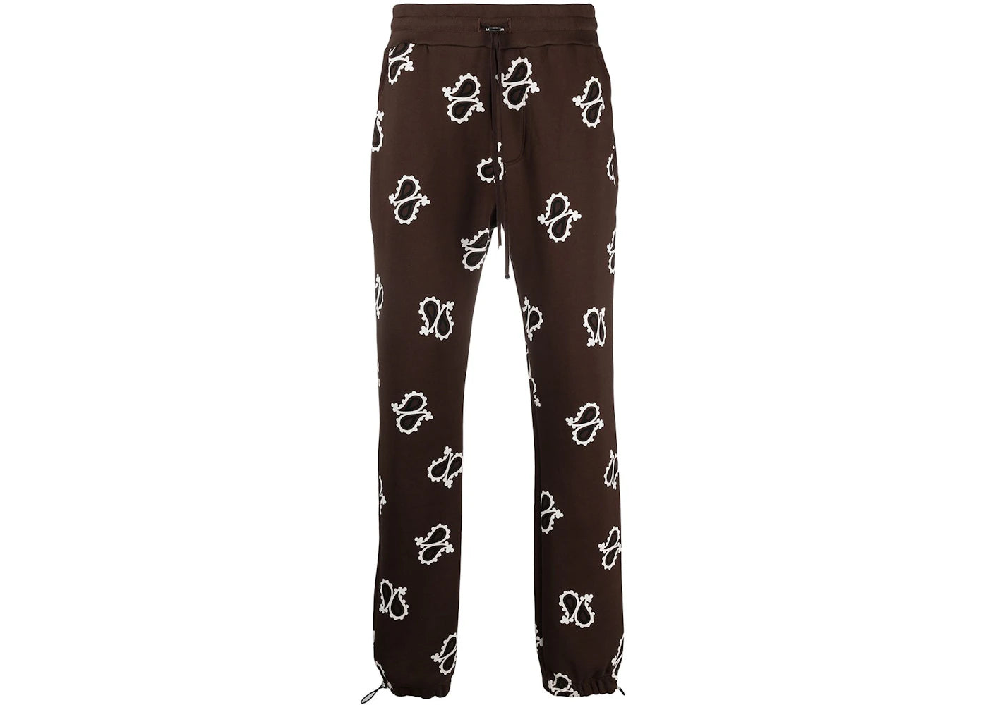 AMIRI Paisley All Over Sweatpants Dark Brown