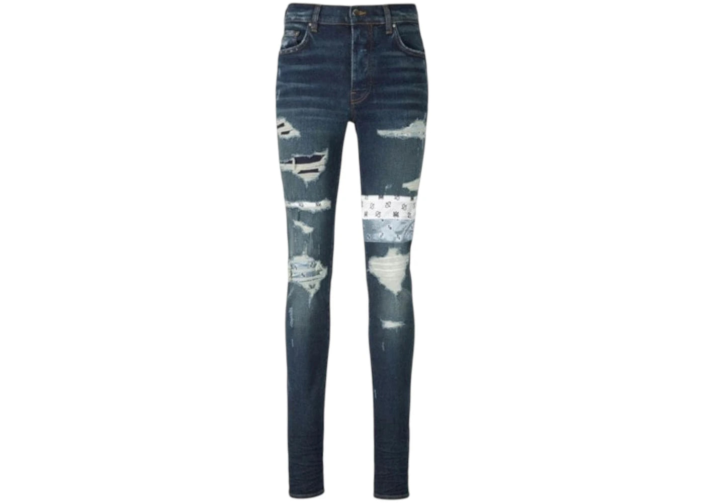 AMIRI Paisley MA Art Patch Jeans Deep Classic