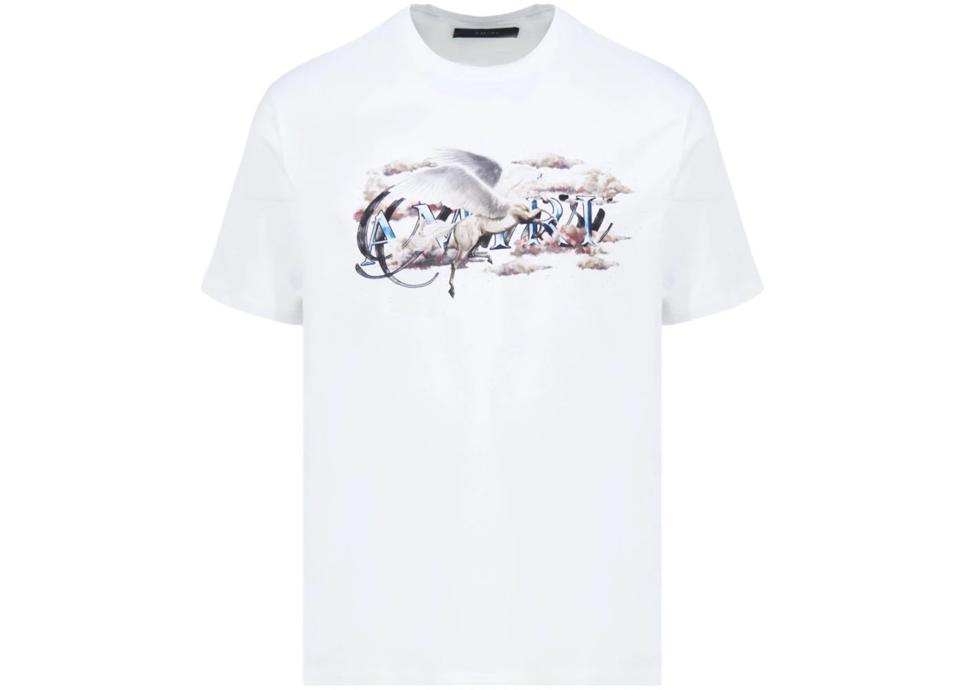 AMIRI Pegasus Script Logo Tee White