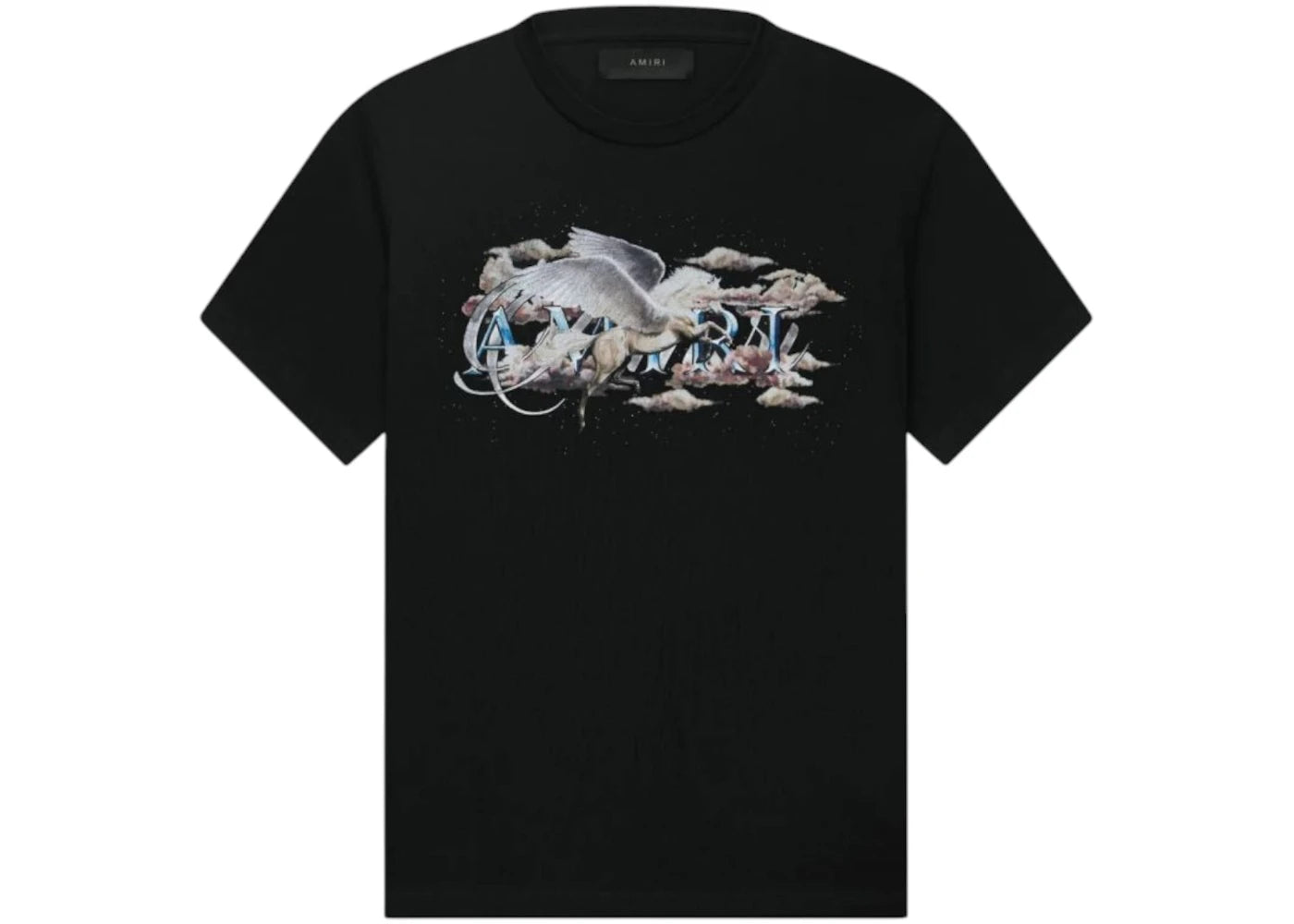AMIRI Pegasus Script-print T-shirt Black