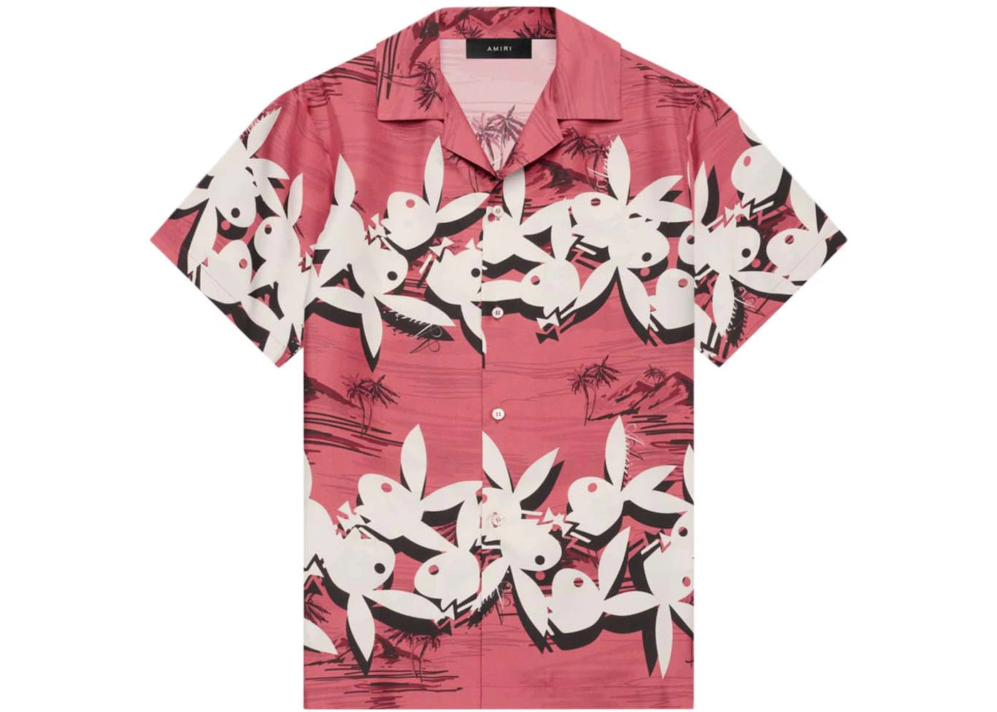 AMIRI Playboy Aloha Shirt Red