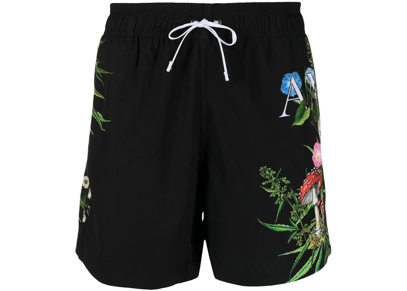 AMIRI Psychedelic Mushroom Swim Shorts Black