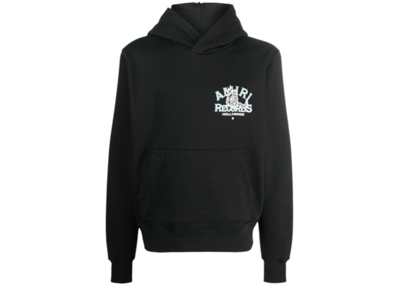 AMIRI Records Wolf Hoodie Black