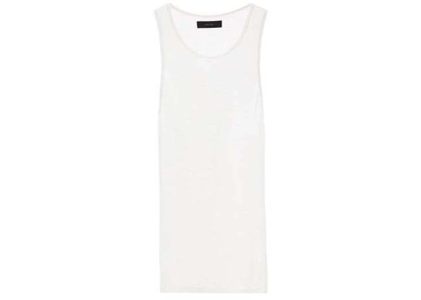 AMIRI Ribbed Cotton Jersey Tank Top White