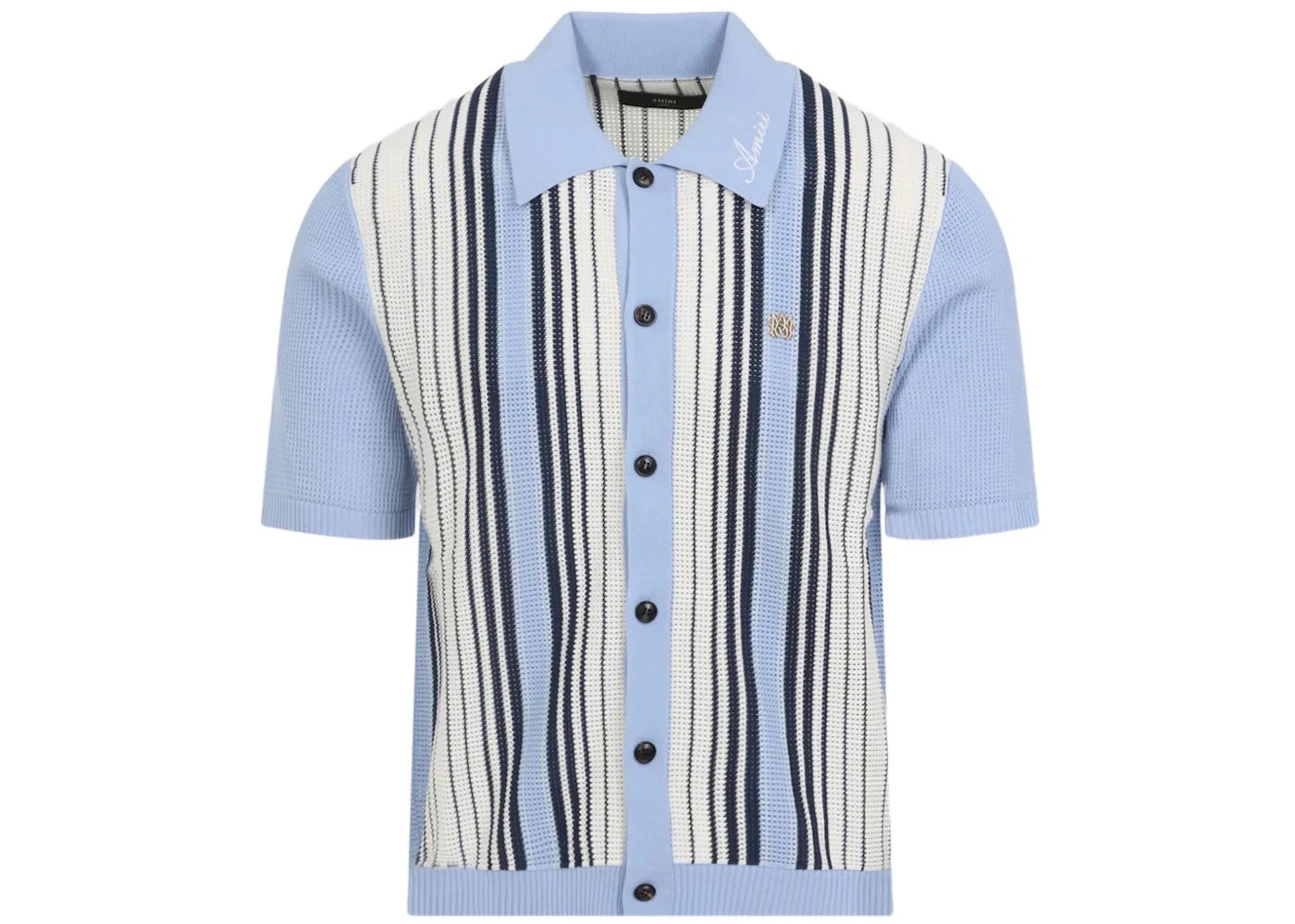 AMIRI Script Stripe Shirt Ashley Blue