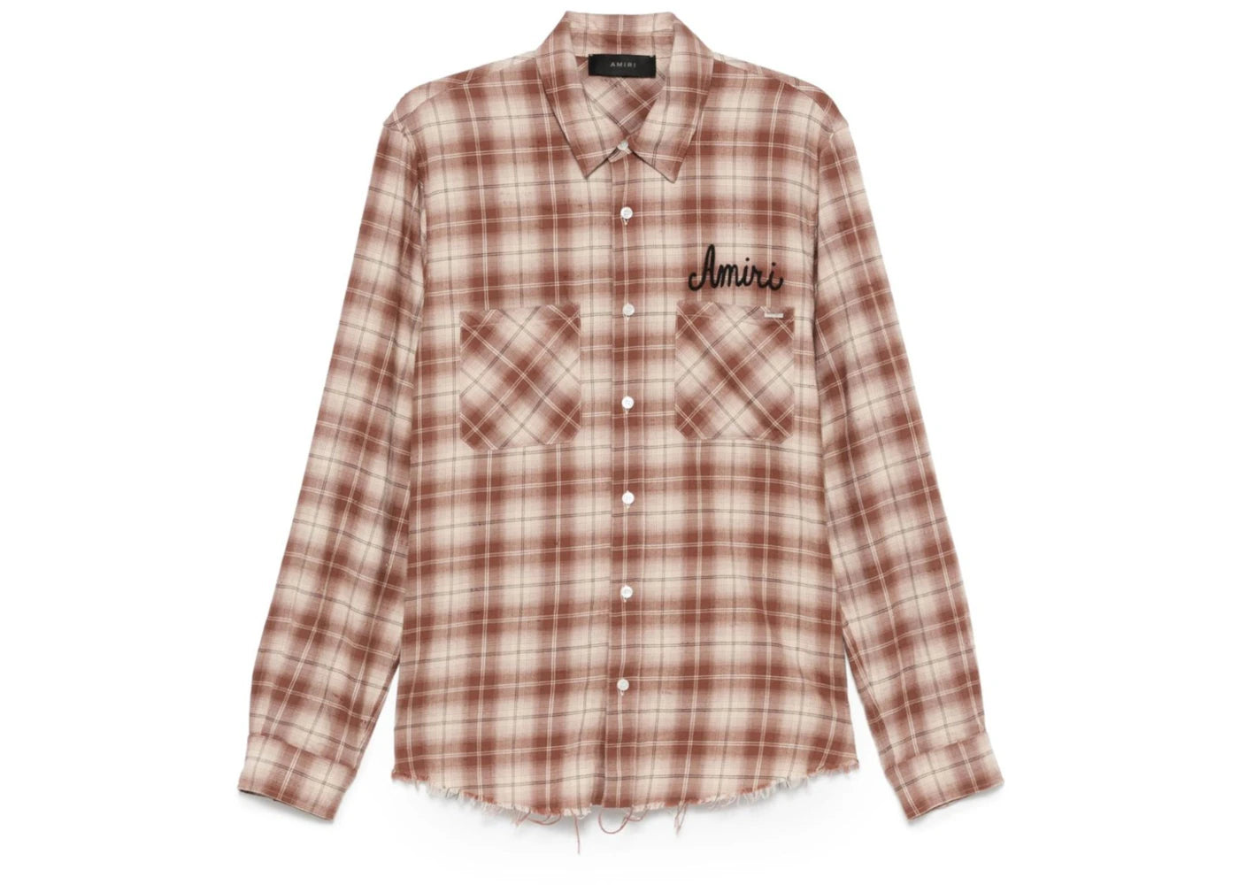 AMIRI Shotgun Flannel Shirt Chocolate