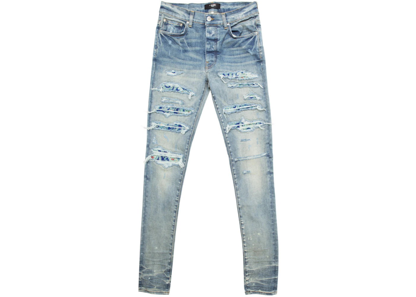 AMIRI Silk PJ Thrasher Jeans Blue