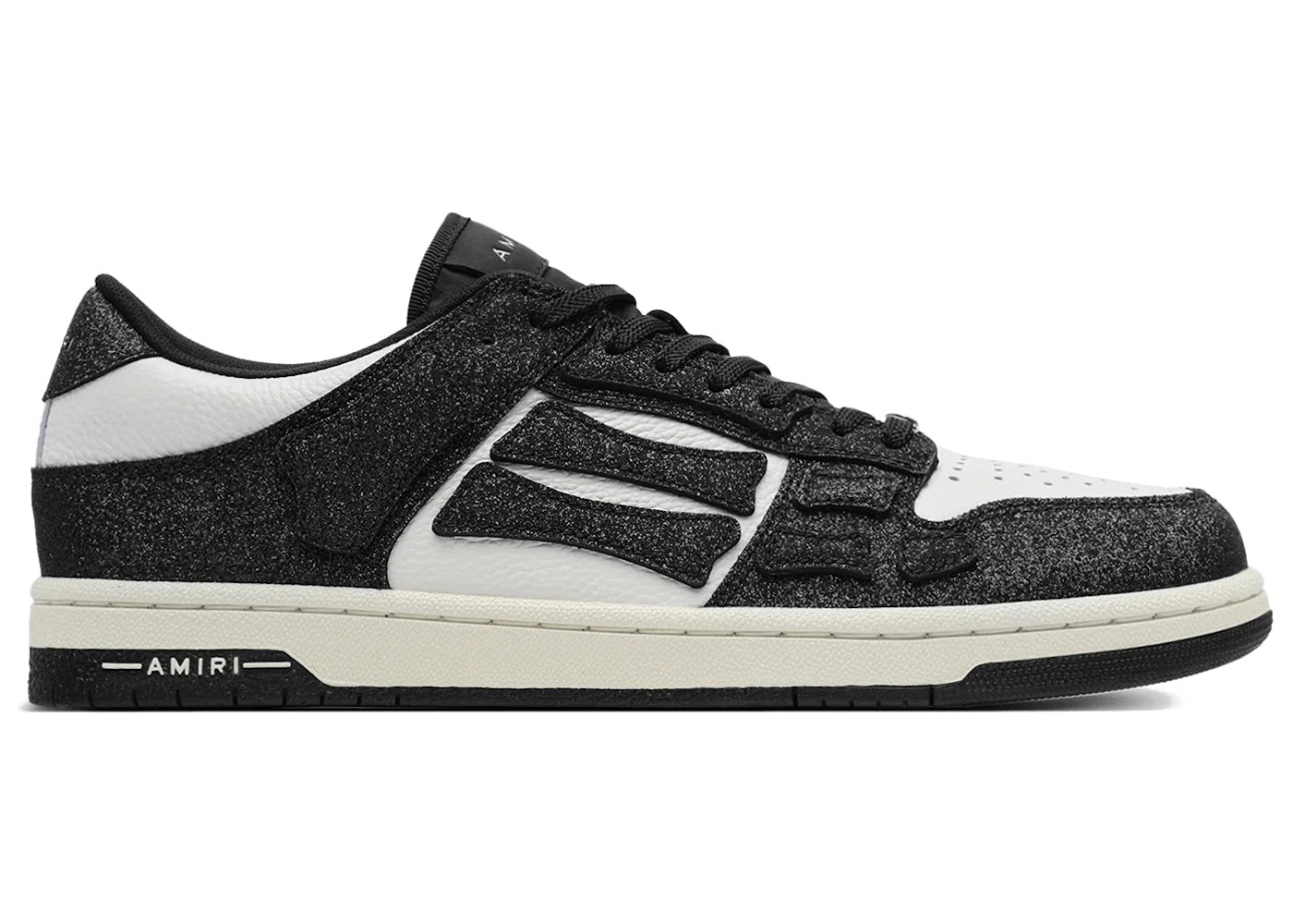 AMIRI Skel Top Low Shimmer Black White (Women's)