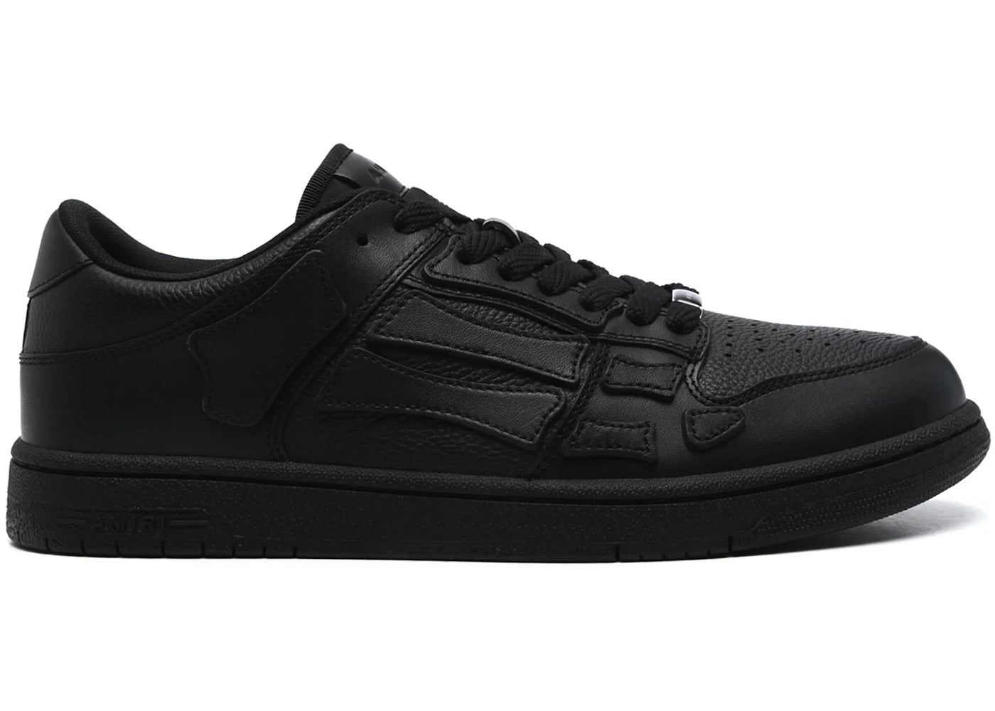 AMIRI Skel Top Low Triple Black