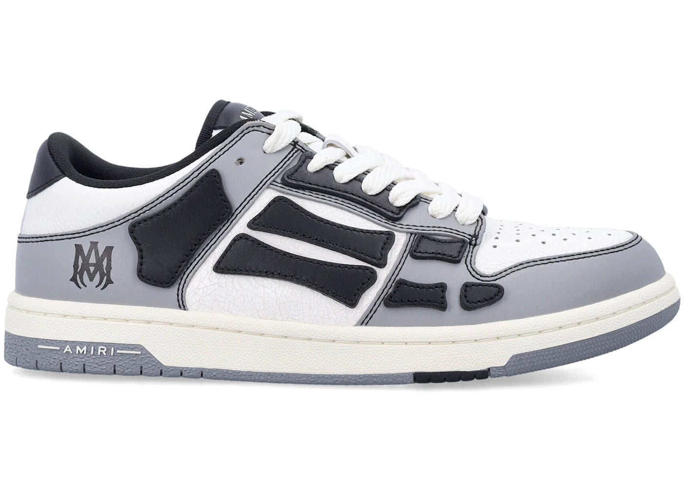 AMIRI Skel Top Low Varsity Grey Black (Women's)