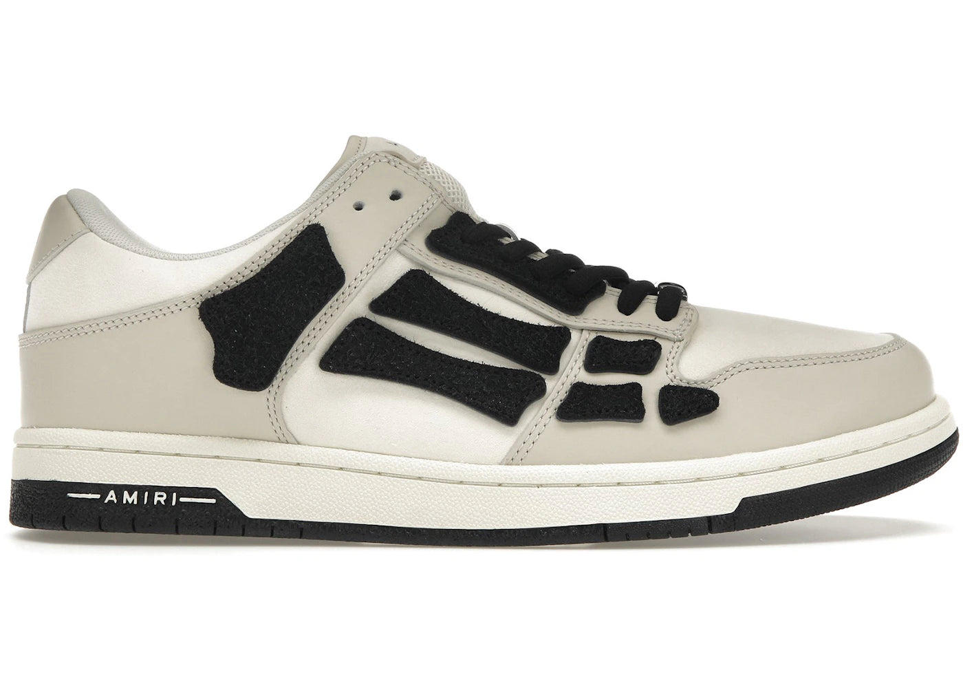 AMIRI Skel Top Low White Light Grey Black