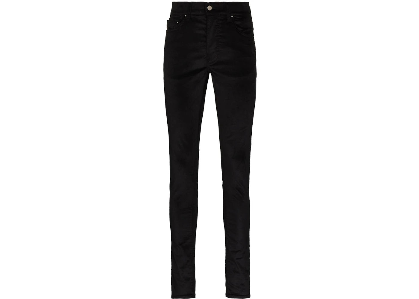 AMIRI Stack Skinny Velour Pants Black