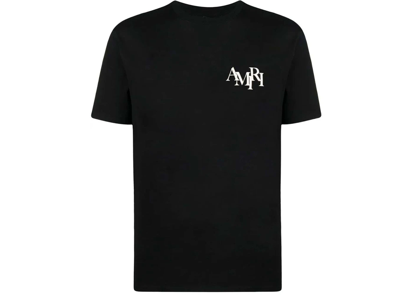 AMIRI Staggered Logo Tee Black