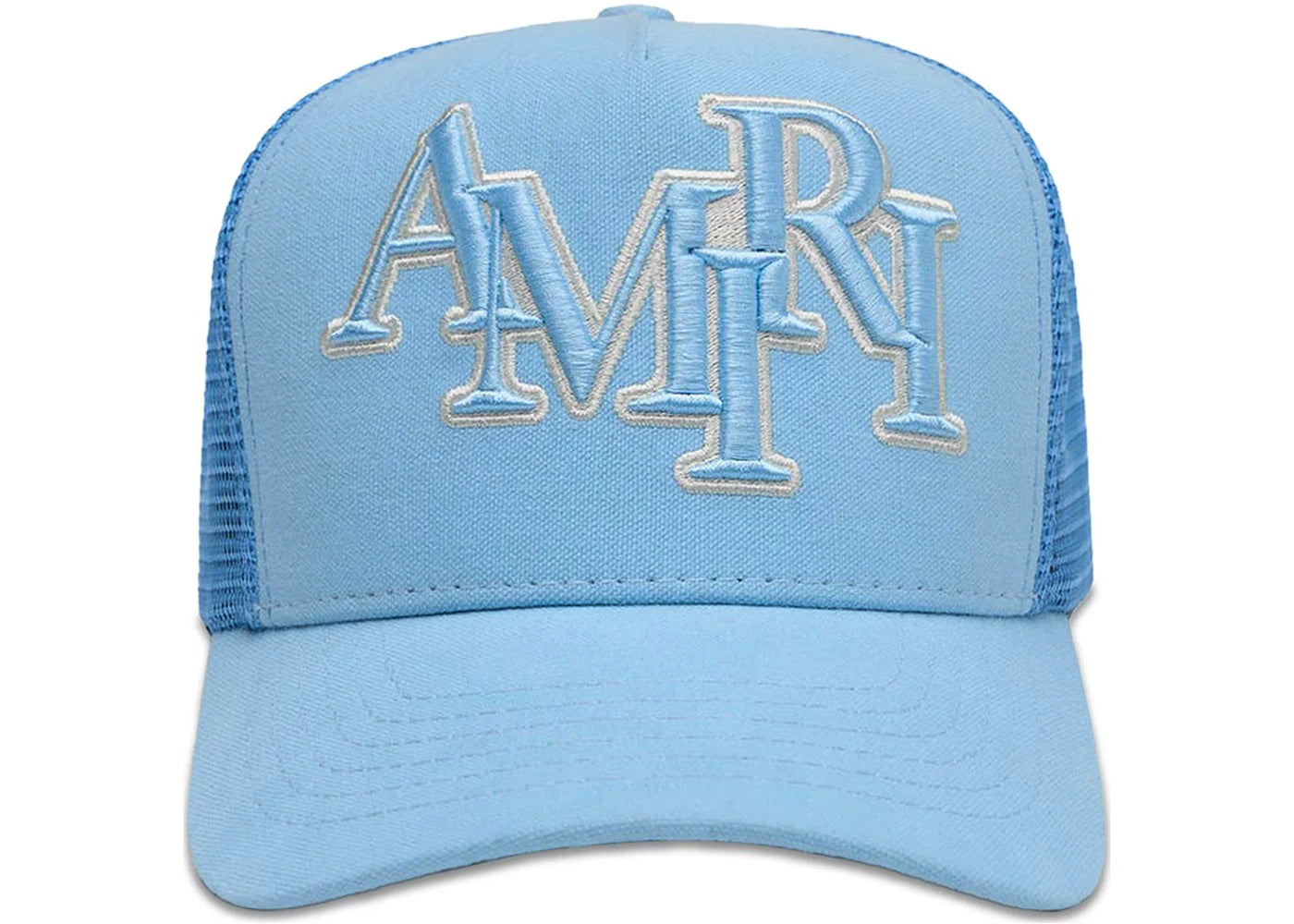 AMIRI Staggered Logo Trucker Blue