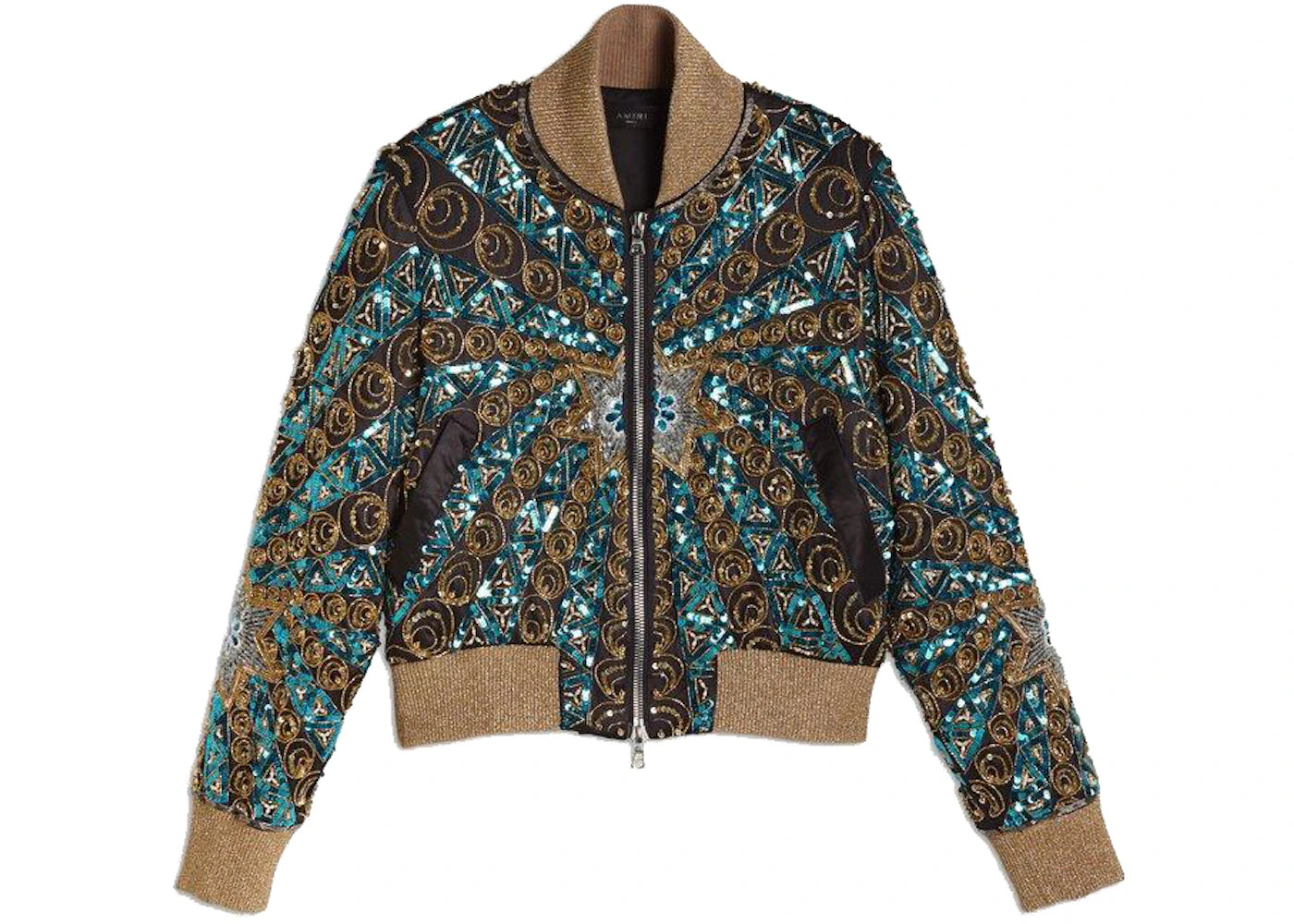 AMIRI Star Beaded Bomber Jacket Multi