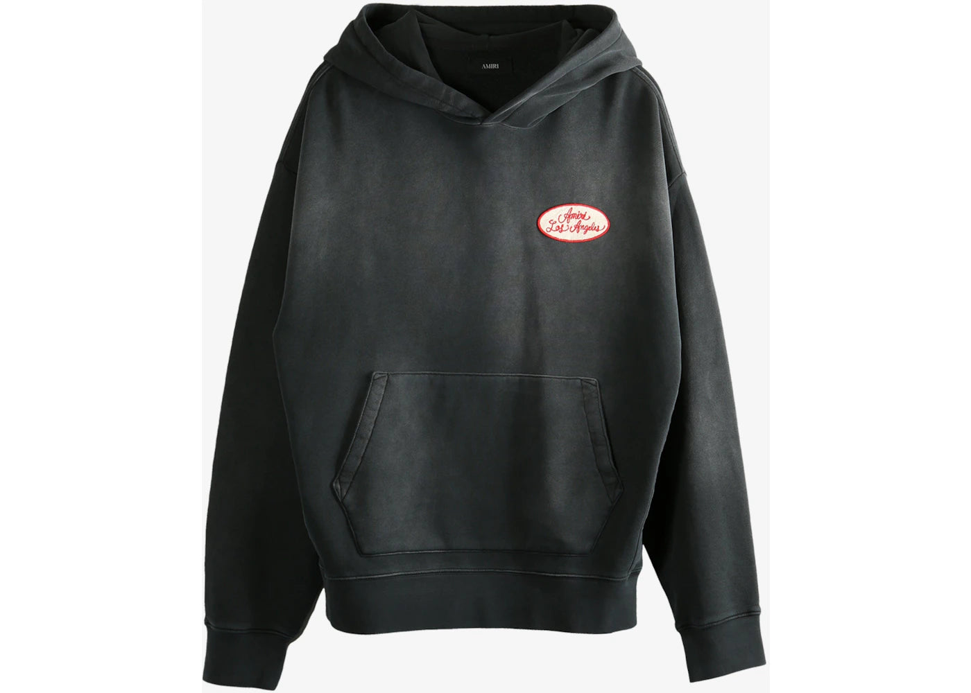 AMIRI Station Patch Oversized Hoodie Black
