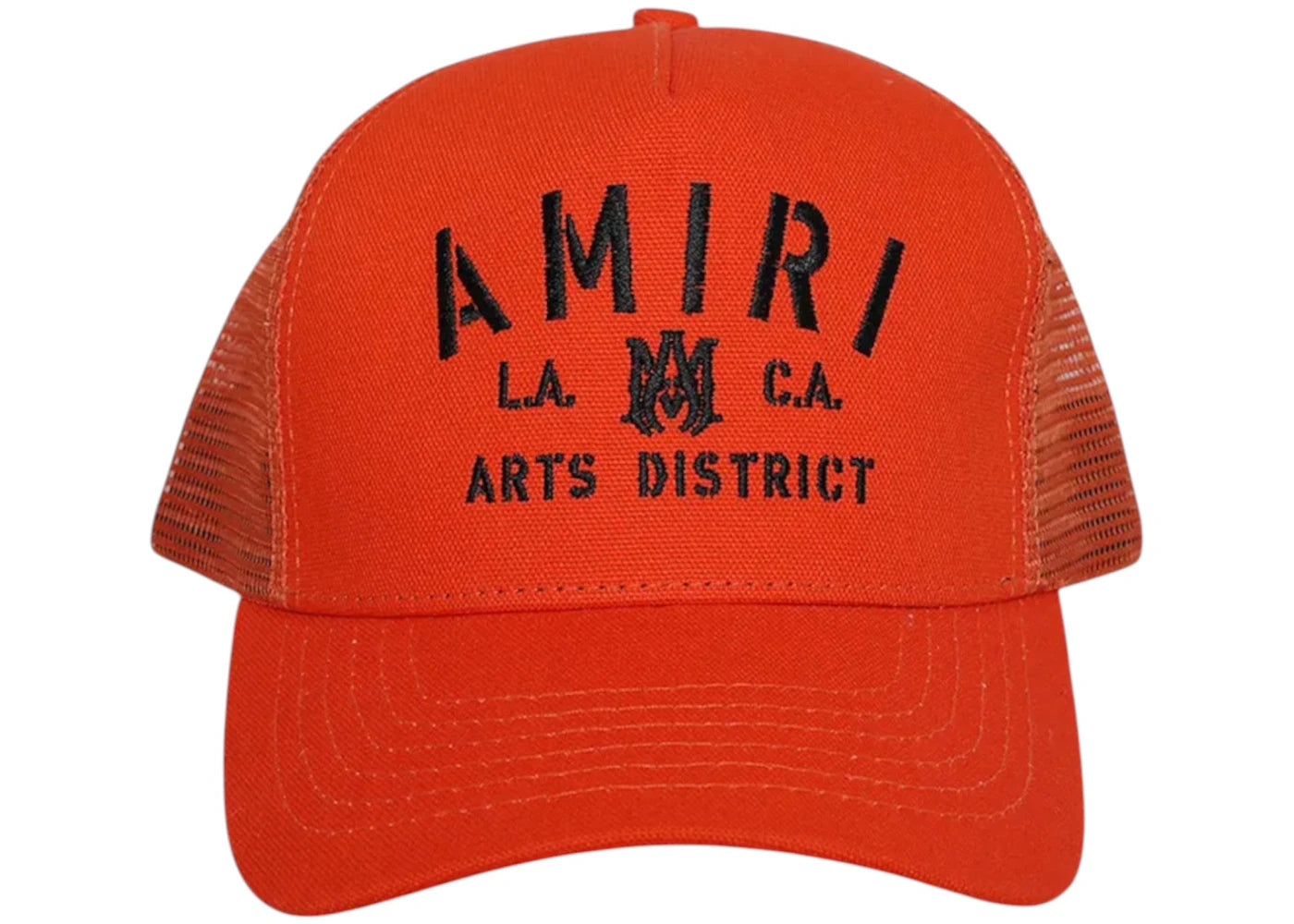 AMIRI Stencil Trucker Hat Orange/Black