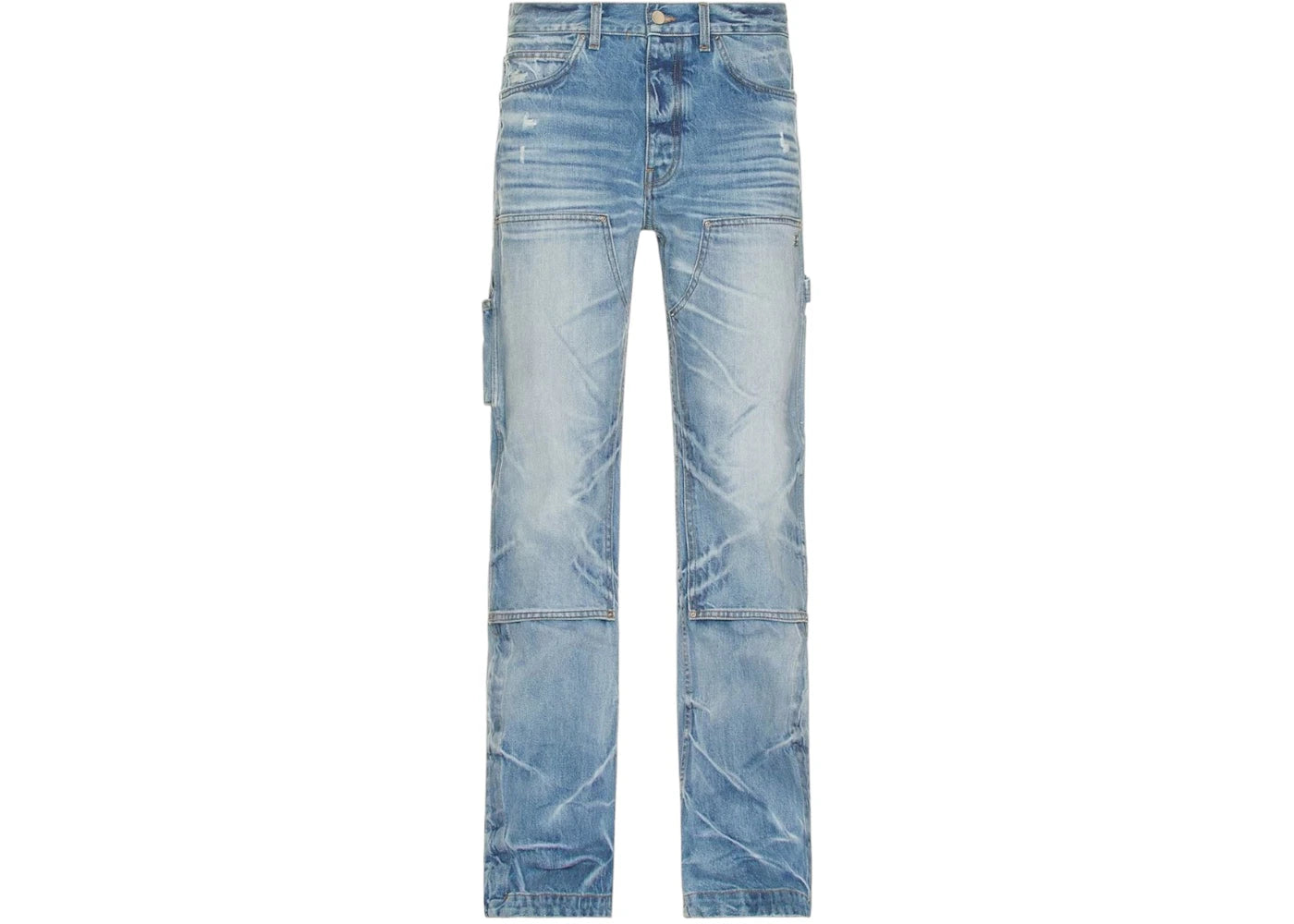 AMIRI Straight Fit Carpenter Faded Indigo Jeans Blue