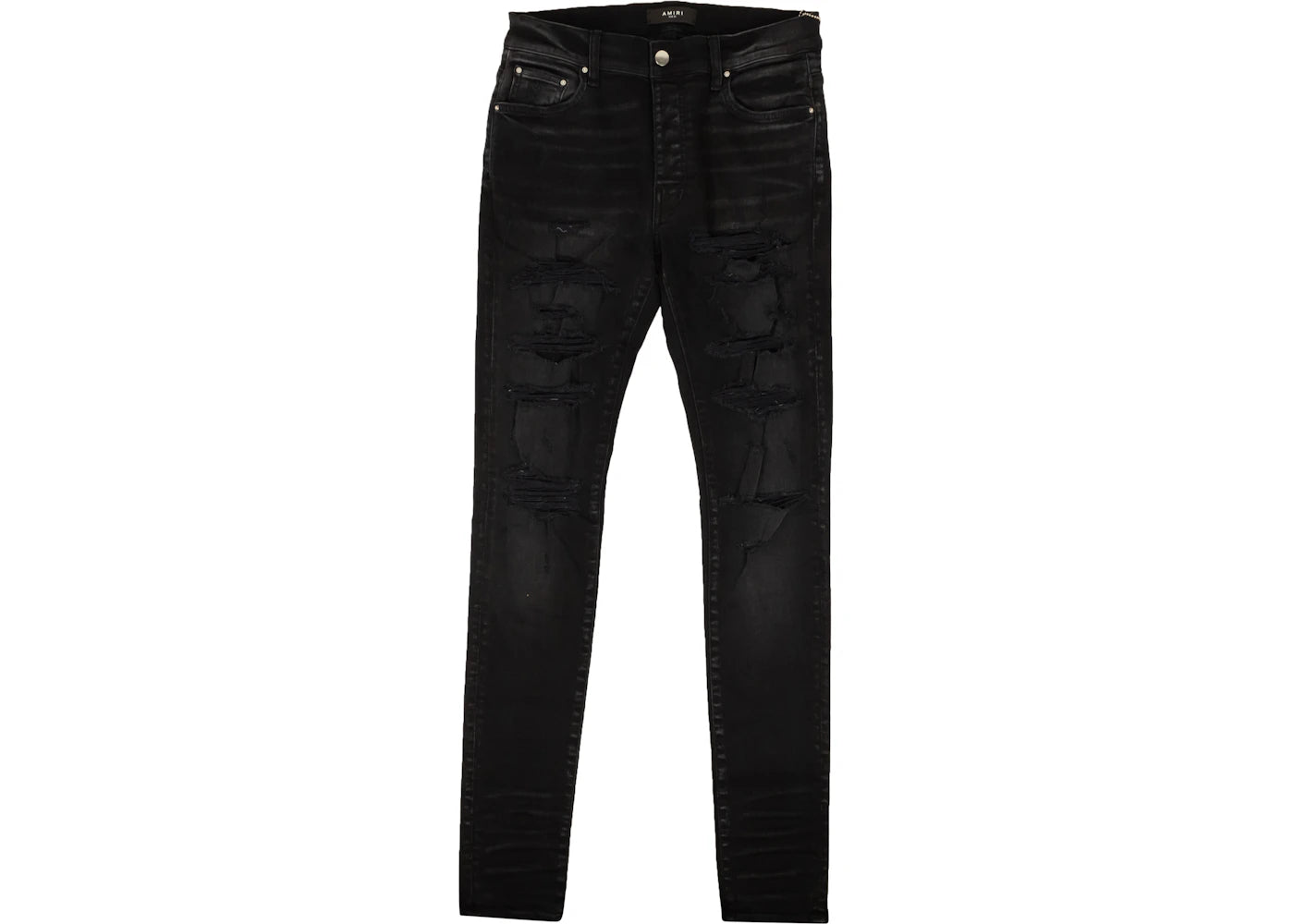 AMIRI Thrasher Plus Distressed Skinny Jeans Black