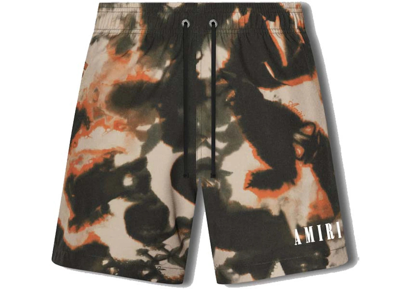 AMIRI Tie Dye Camo Swim Trunk Orange