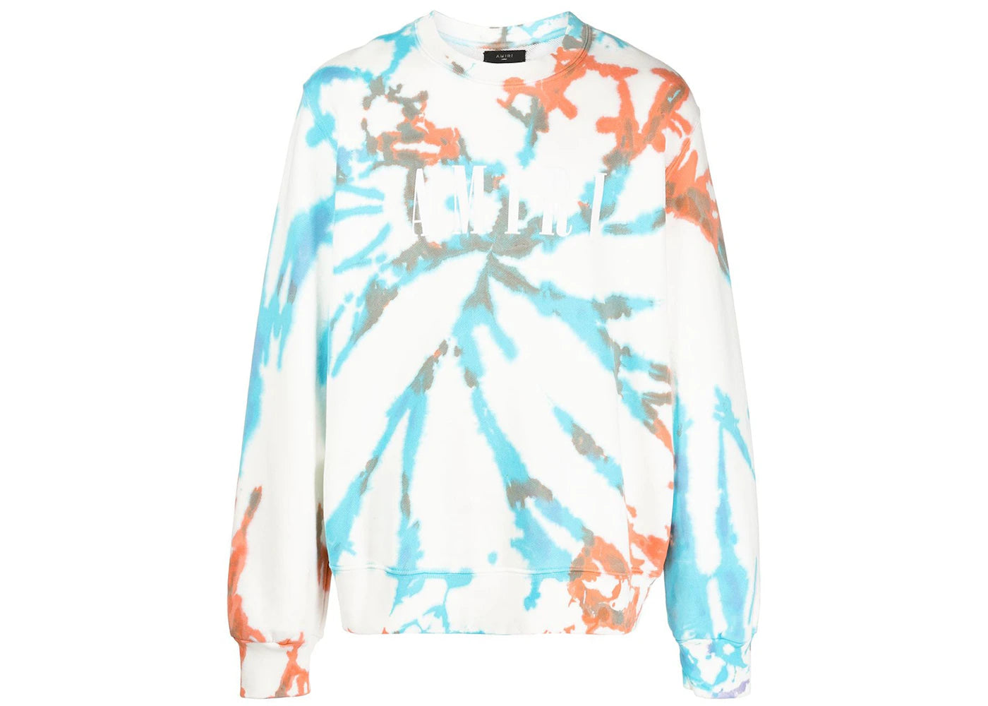 AMIRI Tie Dye Crewneck White/Orange/Blue