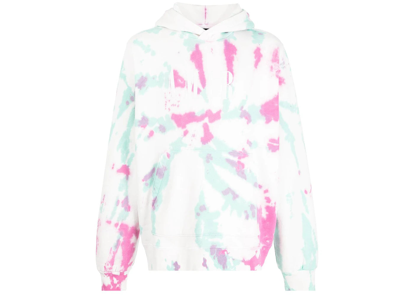 AMIRI Tie Dye Hoodie White/Green/Pink