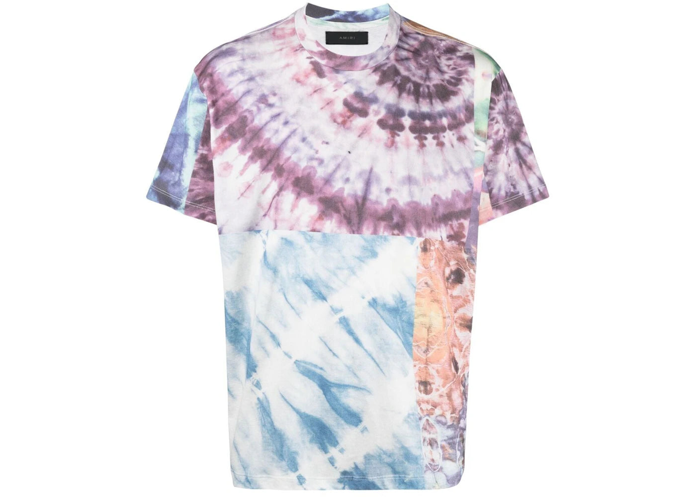 AMIRI Tie Dye Patchwork Tee Multicolor