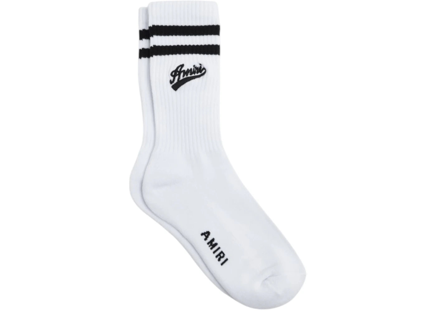 AMIRI Varsity Script Sock Black
