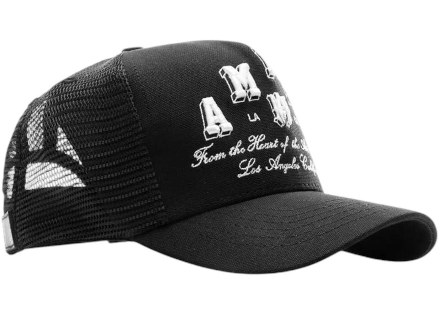 AMIRI Varsity Trucker Hat Black