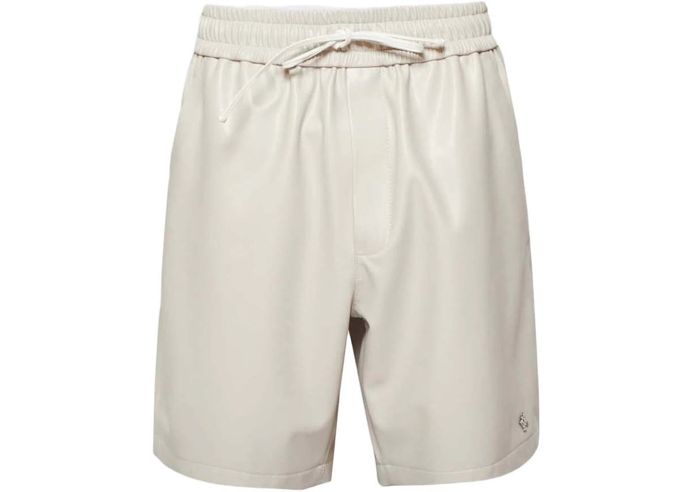 AMIRI Vegan Leather Shorts Beige