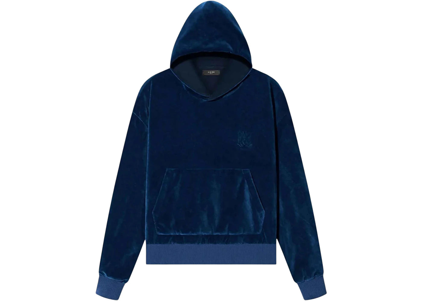 AMIRI Velour Hoodie Blue