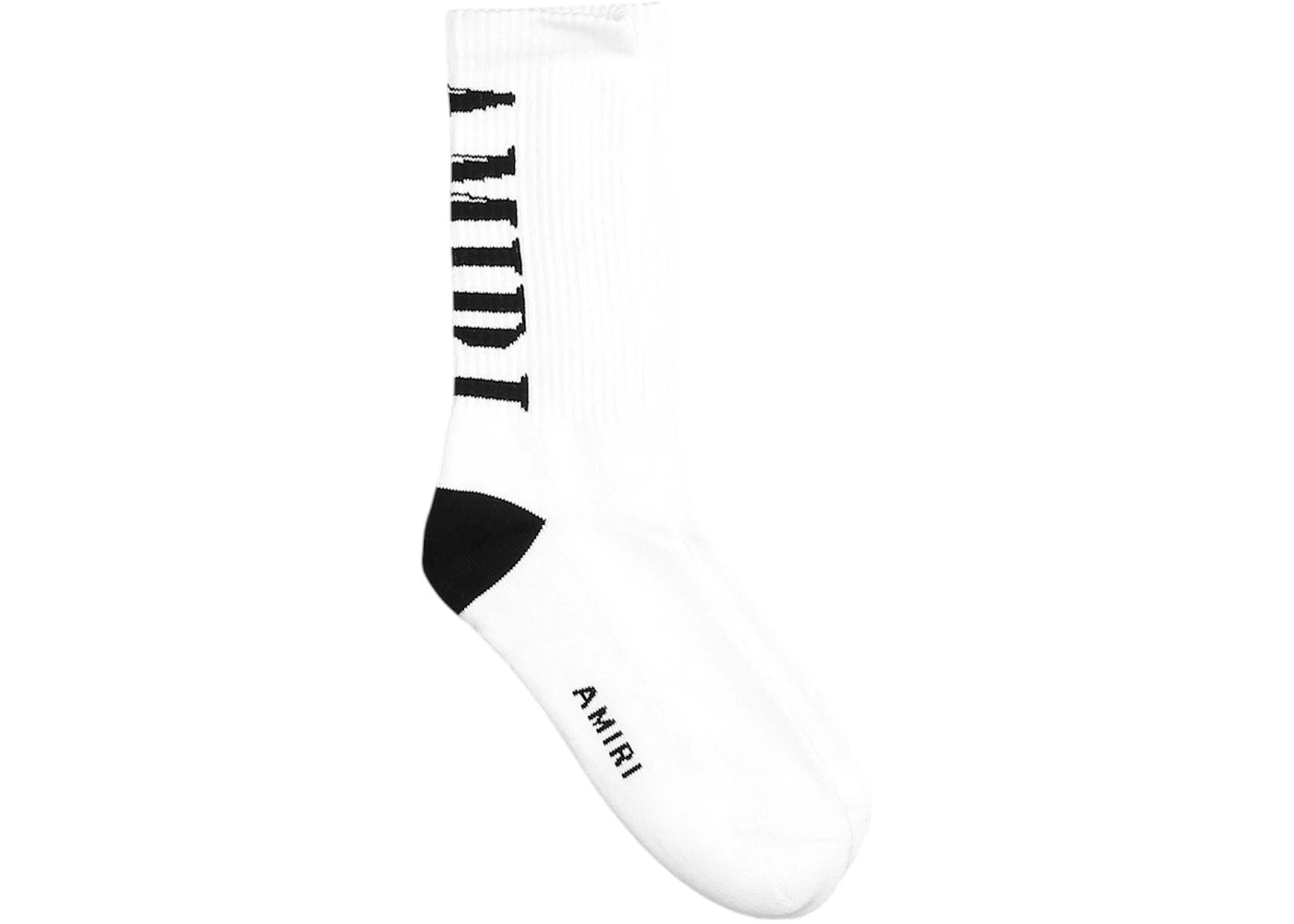 AMIRI Vertical Logo Socks White