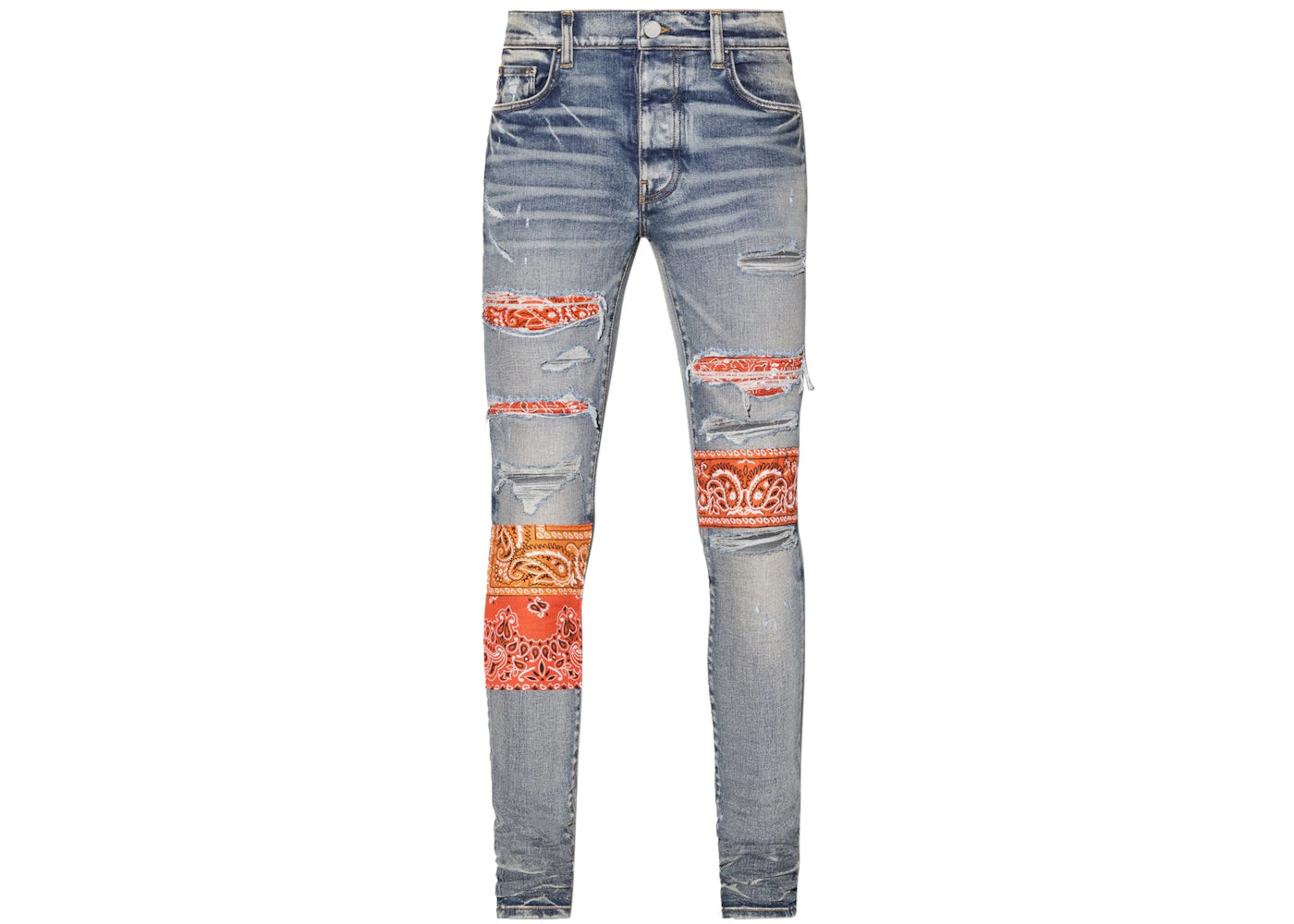 AMIRI Vintage Bandana Artpatch Jeans Clay Indigo