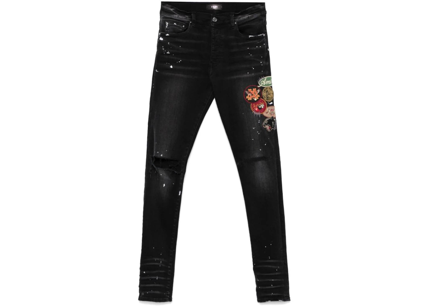 AMIRI Vintage Patch Skinny Jean Aged Black