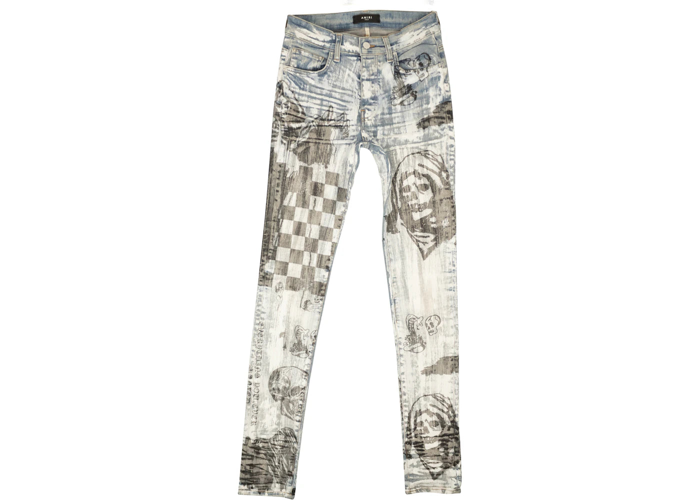 AMIRI Wes Lang Sketch Straight Fit Jeans Blue