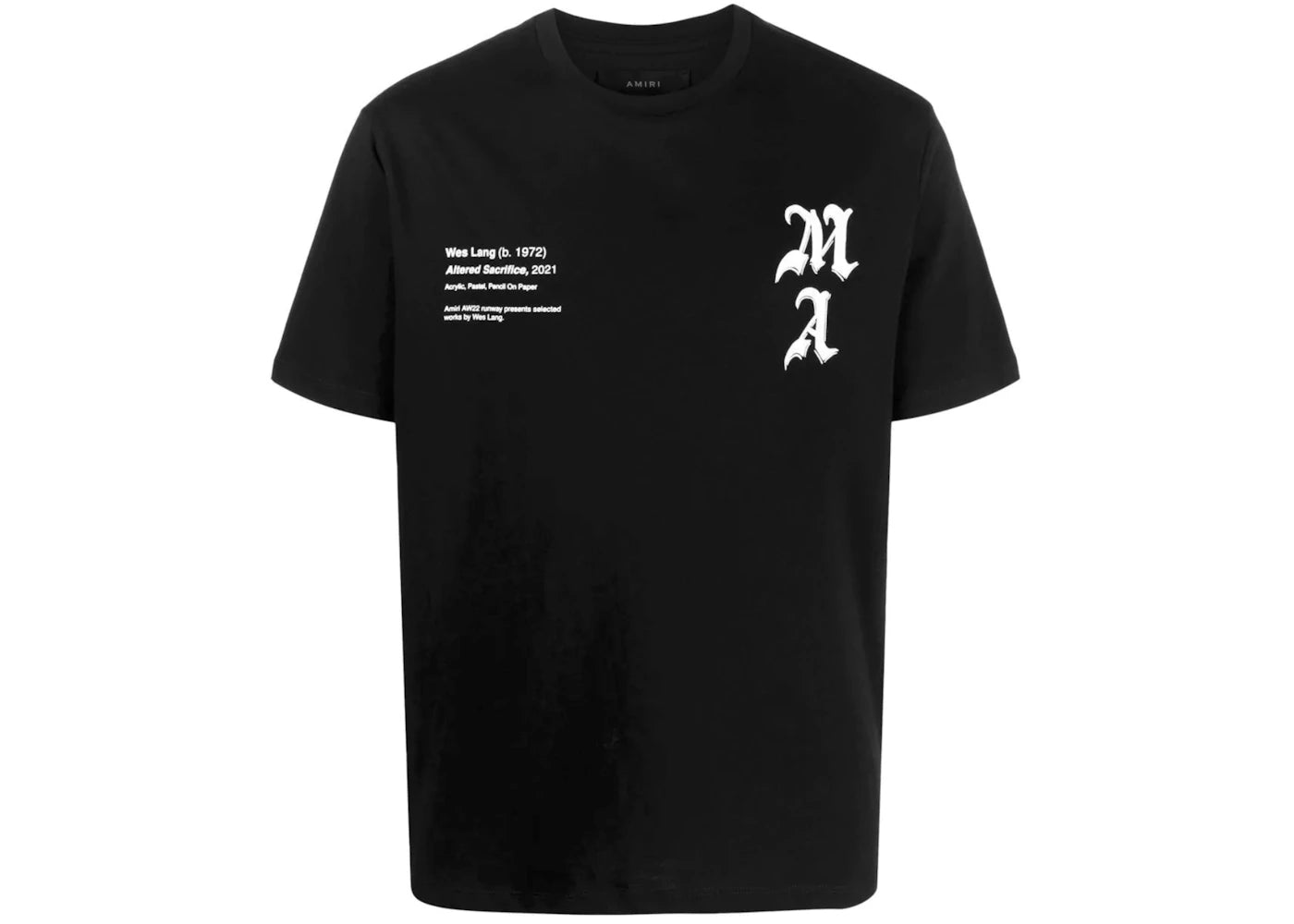 AMIRI x Wes Lang Checker Skull T-Shirt Black