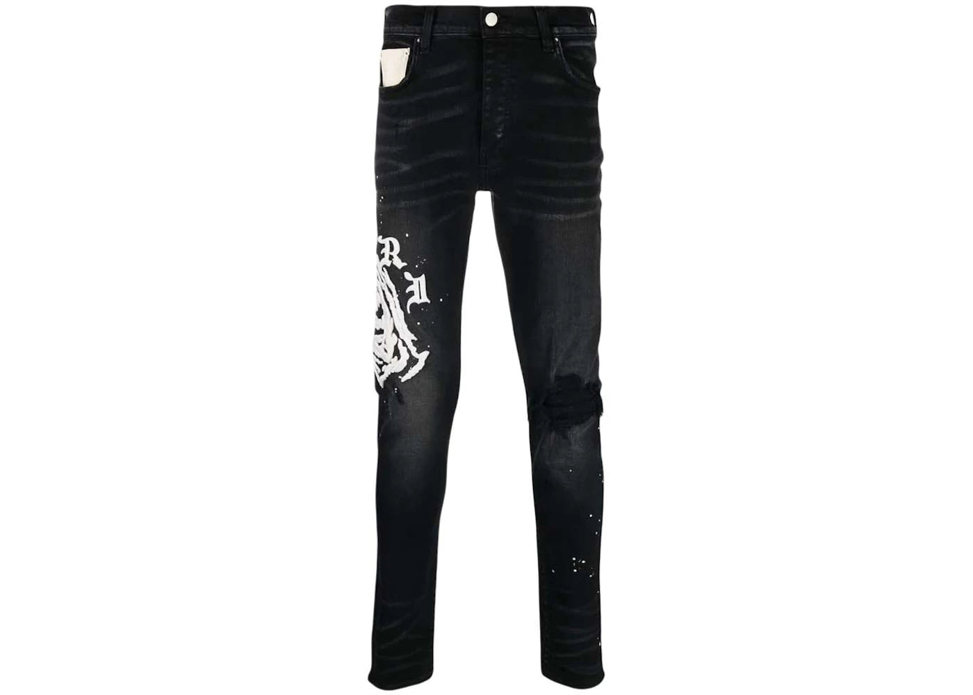 AMIRI x Wes Lang Reaper Logo Jeans Aged Black
