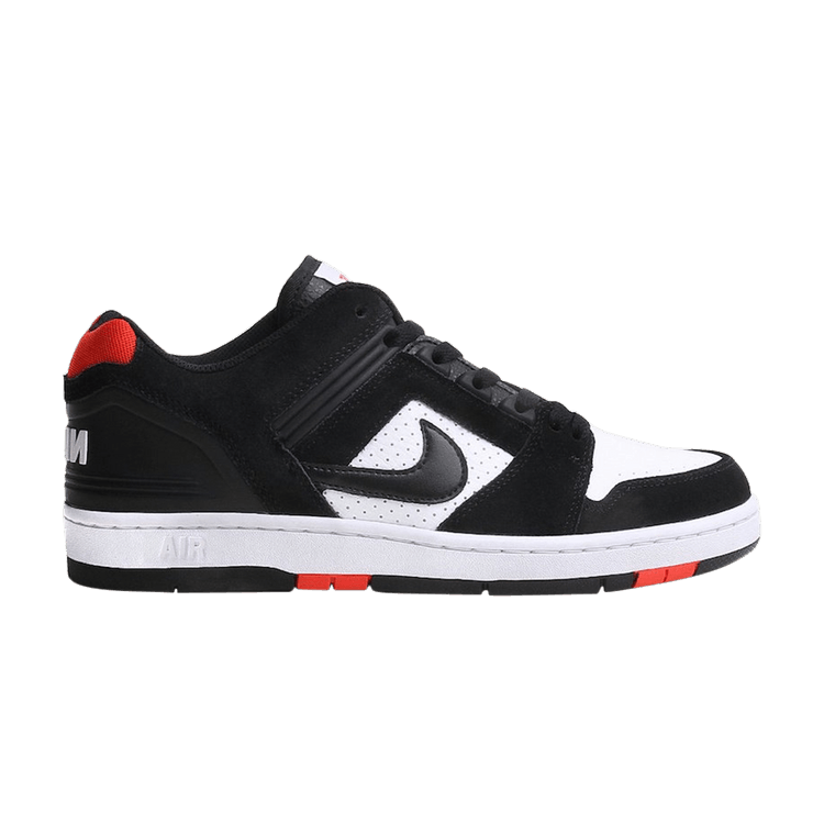 Nike SB Air Force 2 Low Black White Habanero Red