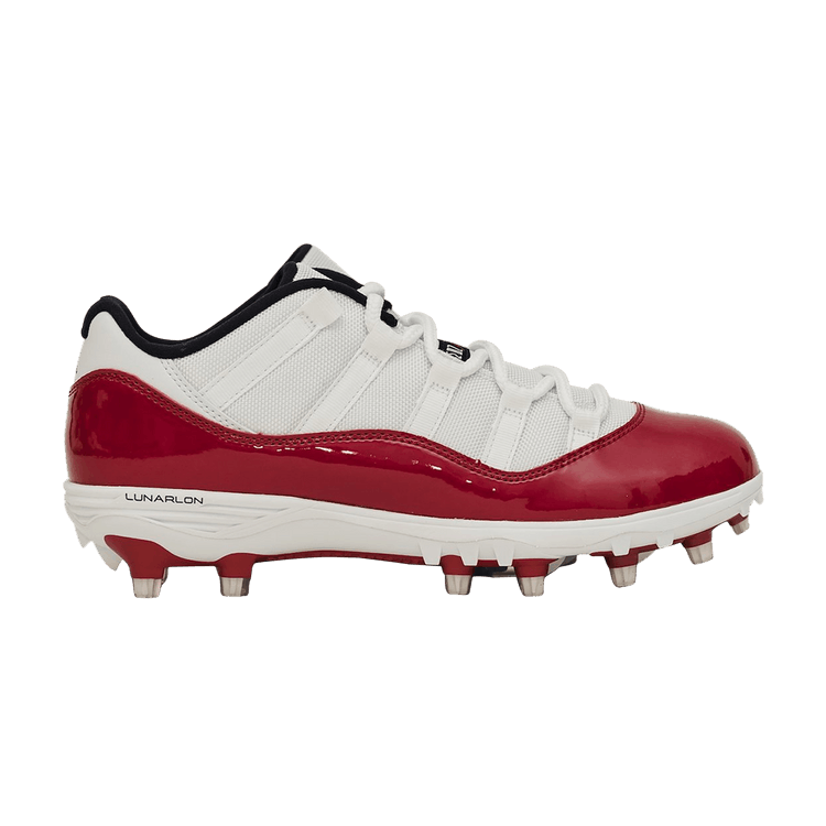 Jordan 11 Retro Low Cleat White Red