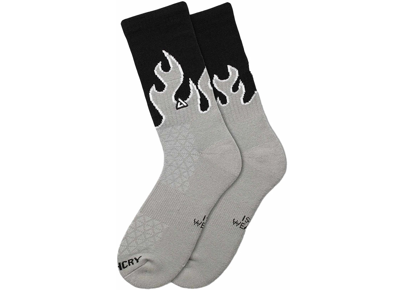 APTHCRY Flames Dove Socks Dove Gray