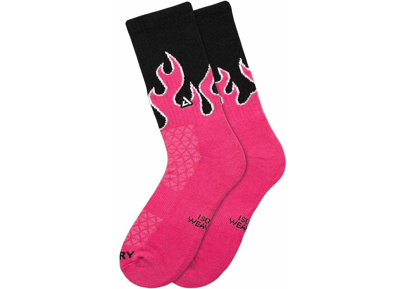 APTHCRY Flames Hot Socks Hot Pink