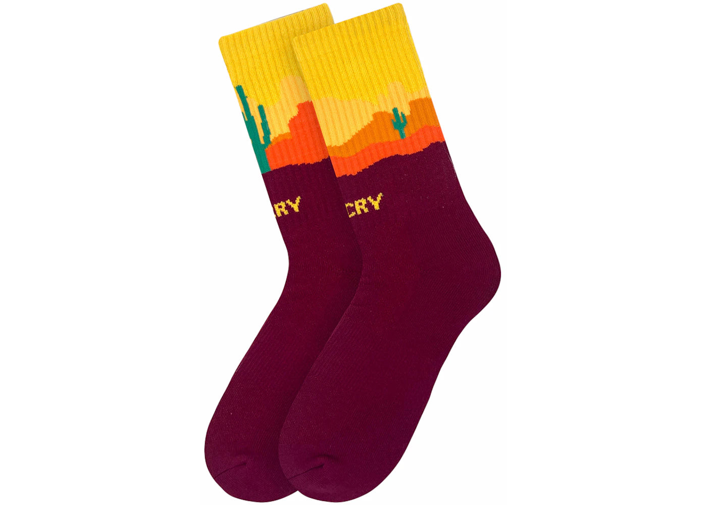 APTHCRY Landscape Socks Desert