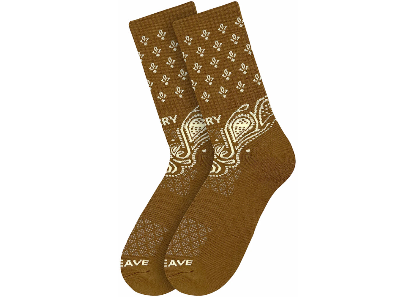 APTHCRY Paisley Rust Socks Orange
