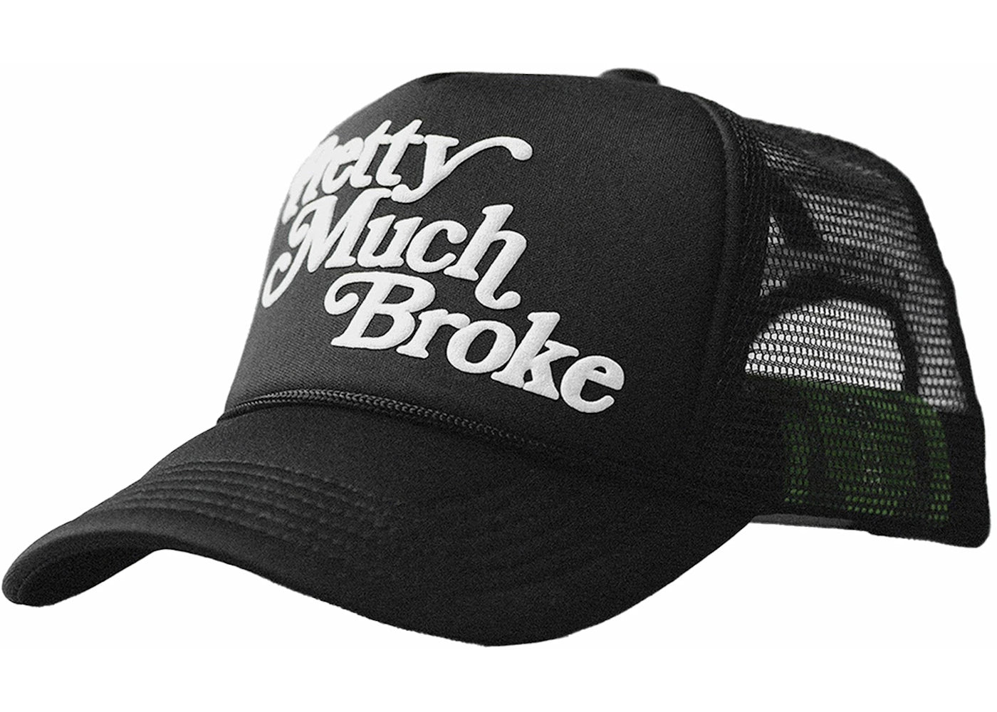 APTHCRY Pretty Much Broke Black Trucker Hat Black