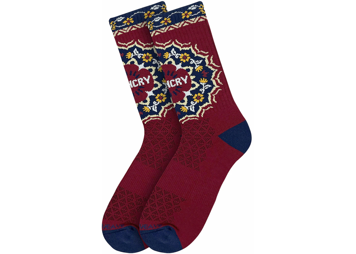 APTHCRY Turkish Rug Socks Ruby Red