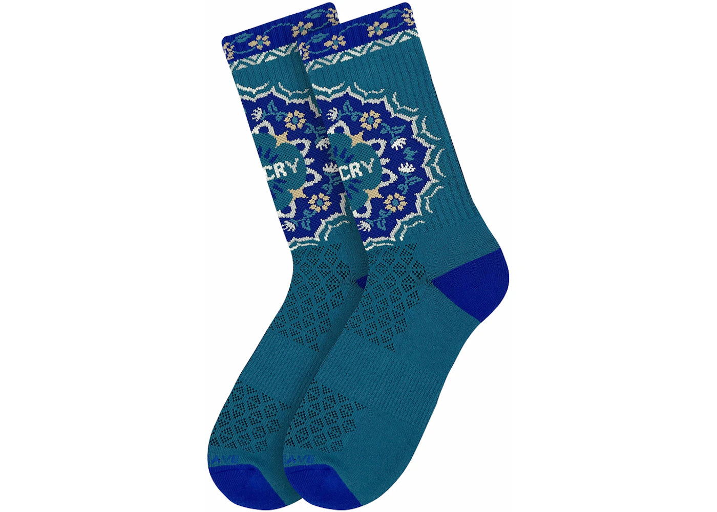 APTHCRY Turkish Rug Socks Turquoise Blue