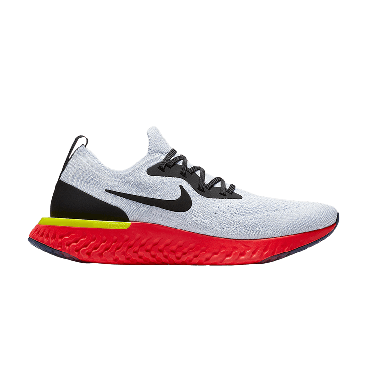 Nike Epic React Flyknit White Bright Crimson
