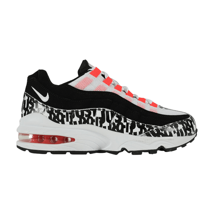 Nike Air Max 95 Print Black White Bright Crimson (GS)