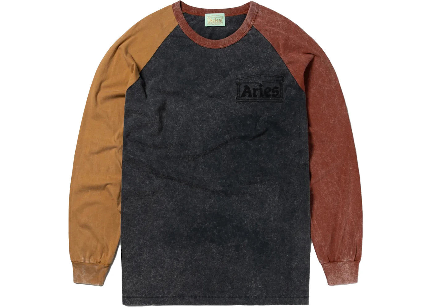 Aries Colourblocked Raglan T-shirt Multi