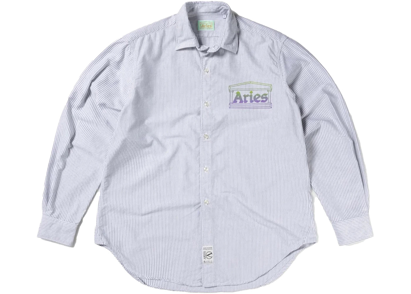 Aries Oxford Stripe Shirt Black White